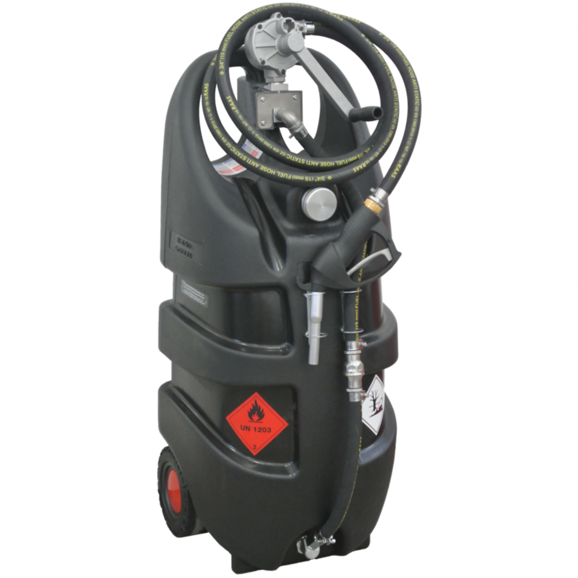 AMERICAN FUEL TANK, Portable 29 gal Gasoline Manual Tank, Capacity 29 Gal, Shape Other, Model# AM-TANK29GASMAN